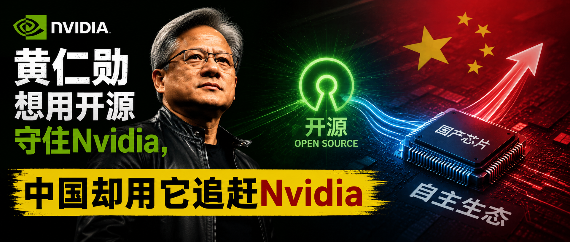 黄仁勋想用开源守住Nvidia，中国却用它追赶Nvidia