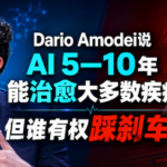 Dario Amodei说AI 5—10年能治愈大多数疾病，但谁有权踩刹车？