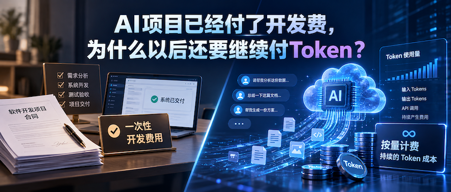 AI项目已经付了开发费，为什么以后还要继续付Token？