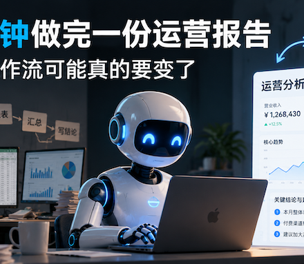 AI数据分析15分钟生成运营报告并改变传统BI工作流