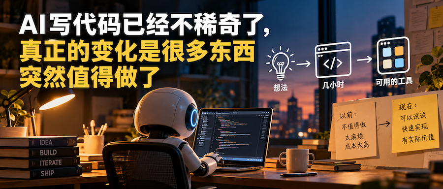 AI写代码降低软件开发成本，让更多小需求值得实现