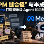 Meta Muse AI Agent 产品方法论示意图，对比 PM 缝合式产品与稳定可靠的工程化 Agent